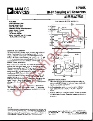 AD7579JNZ datasheet  